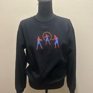 Black Spider-Man Graphic Sweater